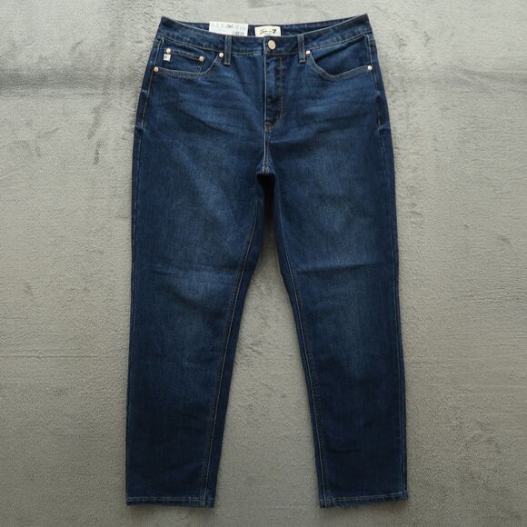 Seven7 Denim - Seven7 Jeans Women's Size 12 Blue High-Rise 90's Straight Denim 29" Inseam NWT